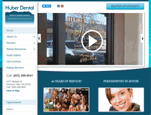 Tablet Screenshot of huberdental.com